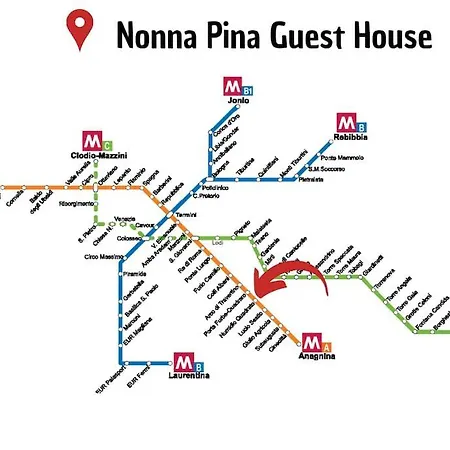 Apartment Nonna Pina Moderno Vicino Metro Awifi,netflix Rome